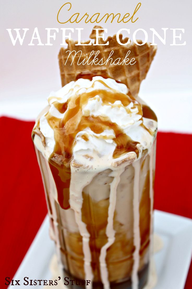 Caramel Waffle Cone Milkshak