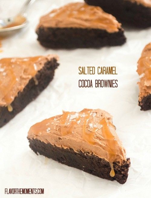 Salted Caramel Cocoa Brownies