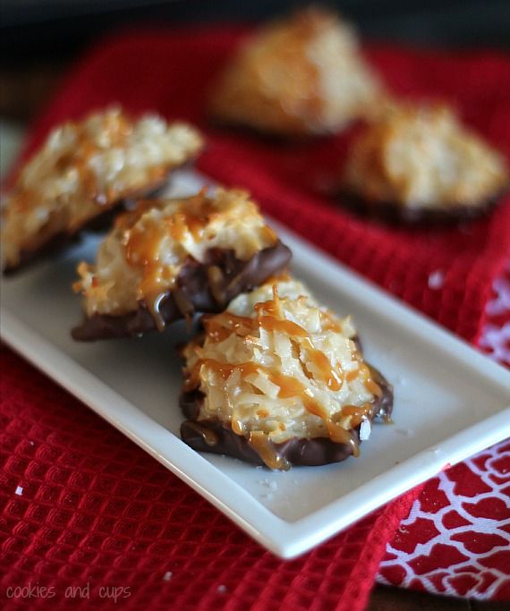 Salted Caramel Coconut Macaroons