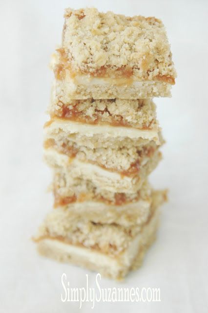 White Chocolate and Salted Caramel Crumble Bars
