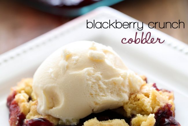 Blackberry Crunch Cobbler