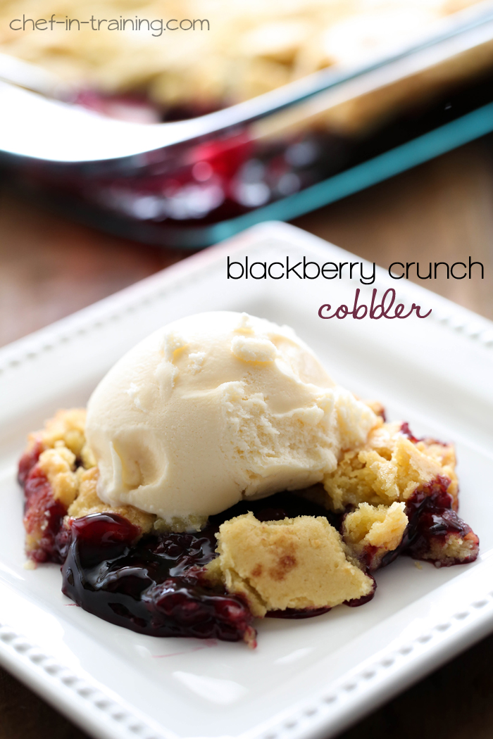 Blackberry Crunch Cobbler from chef-in-training.com …The topping on this cobbler is one of the best you will ever try! This recipe is amazing!