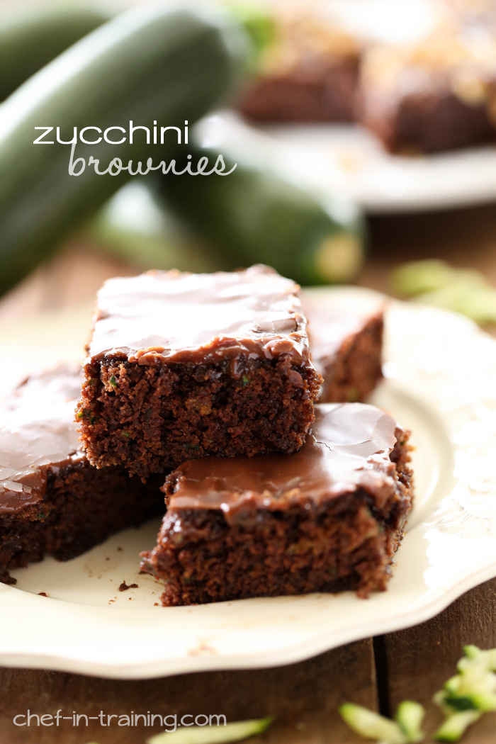 Zucchini Brownies from chef-in-training.com …These brownies are rich, moist, delicious and the perfect way to use up some of that zucchini!