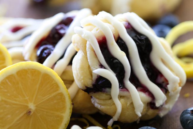Lemon Blueberry Danishes