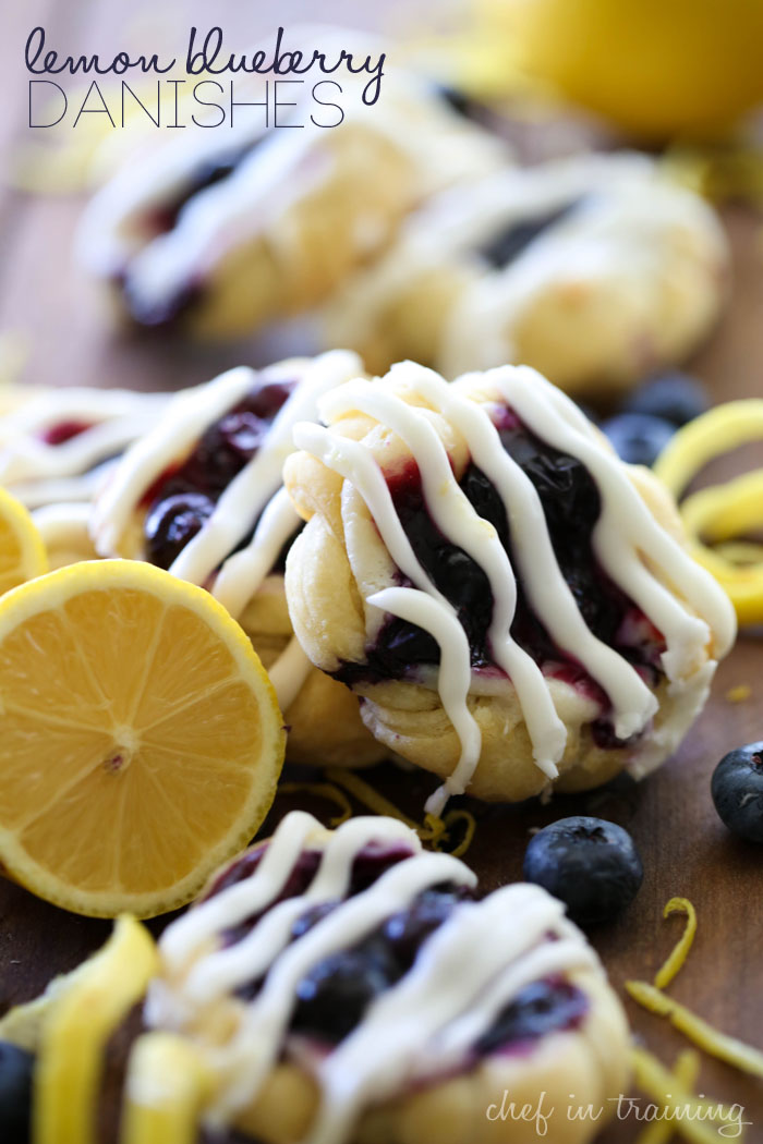 Lemon Blueberry Danishes from chef-in-training.com …These danishes melt in your mouth and the lemon blueberry flavor combo is perfection!