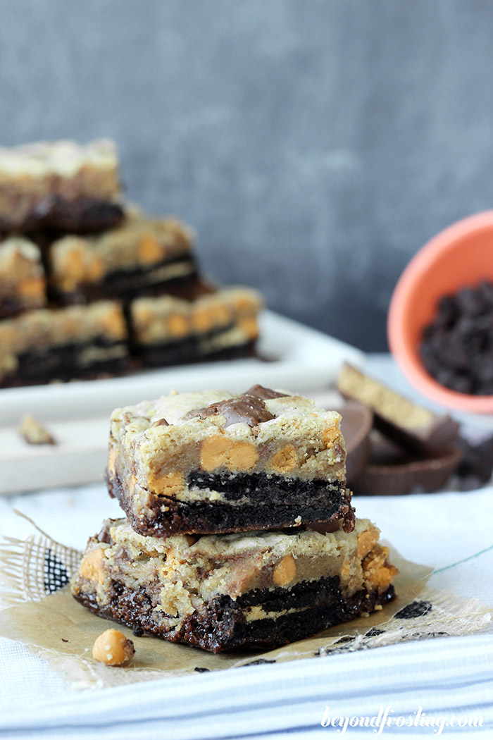 Reese's Double Brookies… this dessert is loaded with amazingness! YUM!