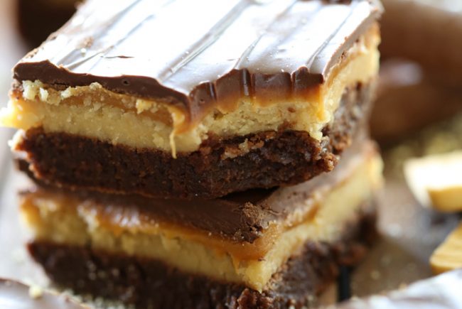 Twix Truffle Brownies