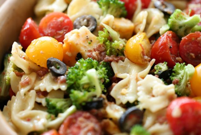Veggie Bacon Pasta Salad