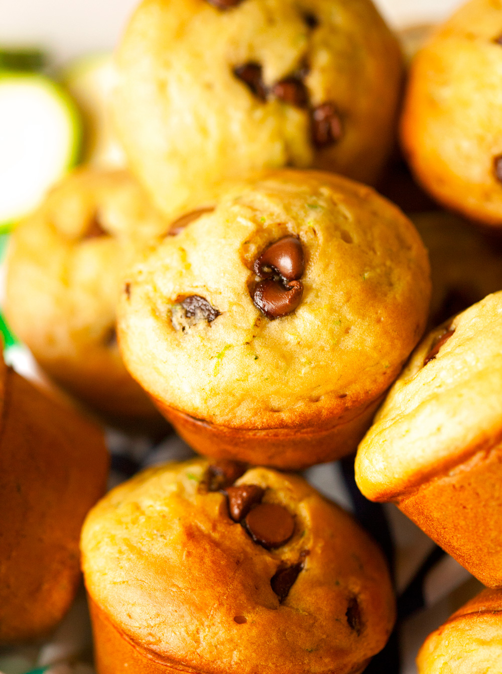 Zucchini Chocolate Chip Muffins… these are simple to make, taste delicious and a great way to use up some zucchini!