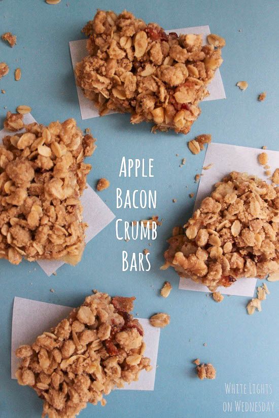 Apple Bacon Crumb Bars