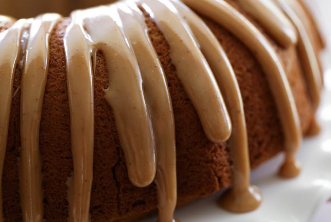 Pumpkin Bundt Cake with Caramel Drizzle