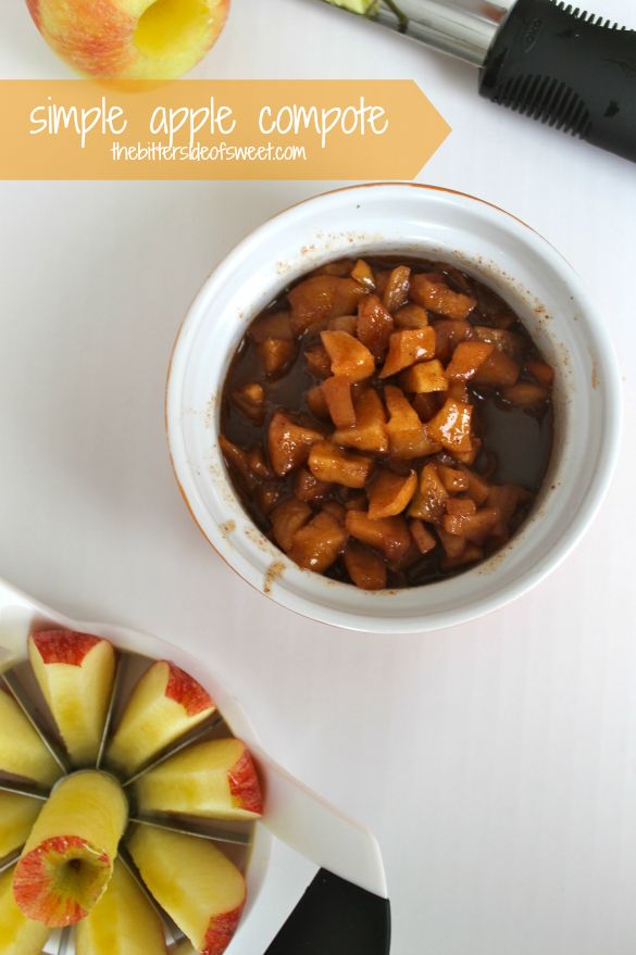 Simple apple compote
