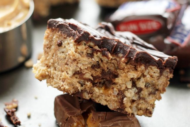 Snickers Rice Krispie Treats