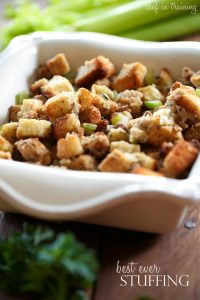 Best Ever Stuffing from chef-in-training.com ...This stuffing is so flavorful and delicious! Everyone always raves about this recipe!
