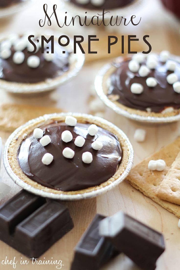 Miniature S'more Pies
