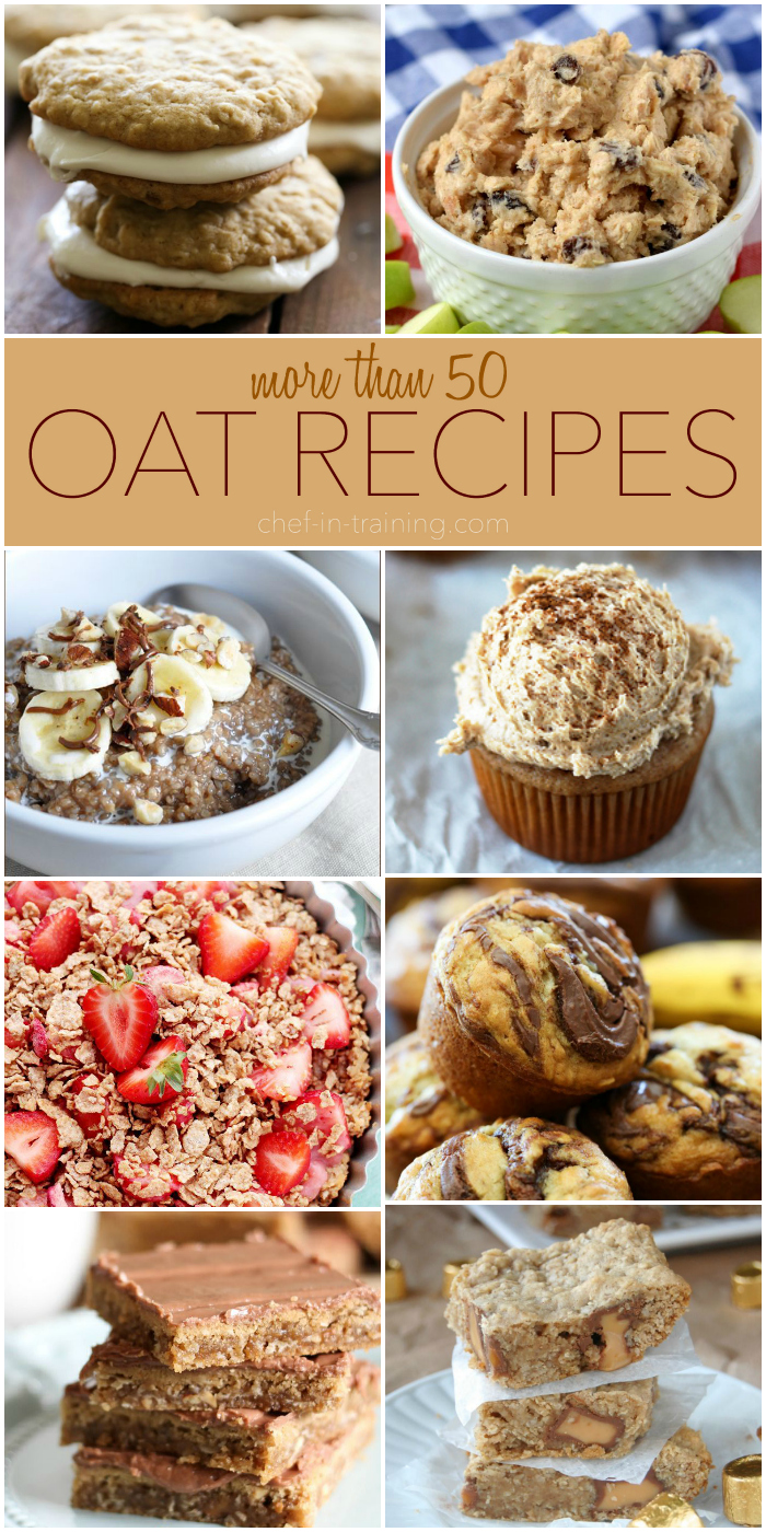 More than 50 Oat recipes on chef-in-training.com ...these all look FANTASTIC!