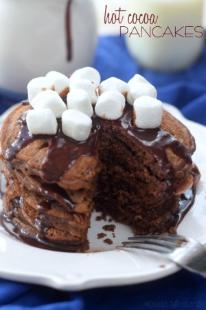 Hot Cocoa Pancakes