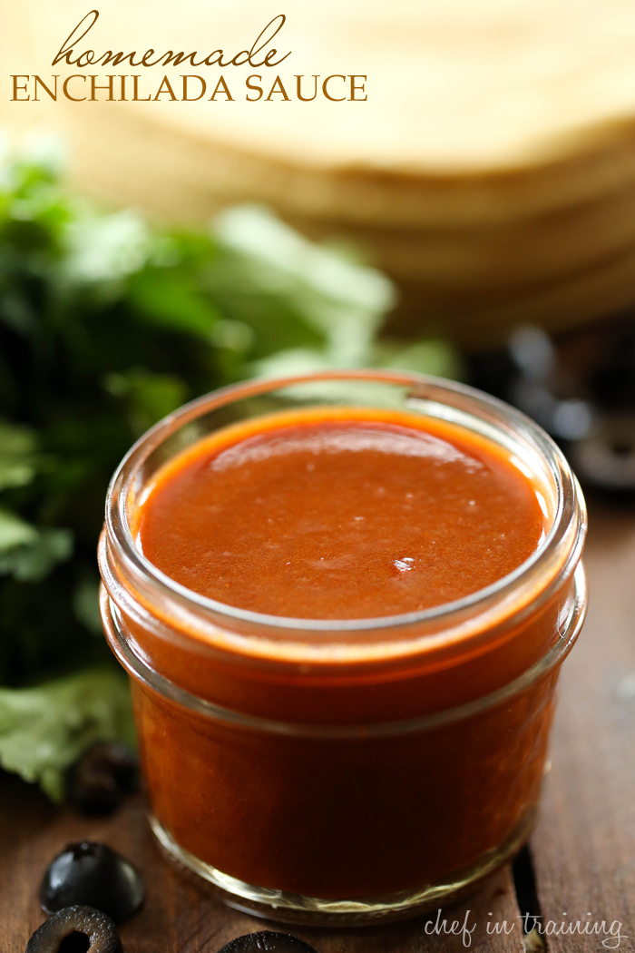 Homemade Enchilada Sauce... this recipe is SO easy to make and SO much better than a can! You won't ever want it any other way after trying out this recipe!