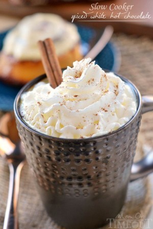 Slow Cooker Spiced White Hot Chocolate