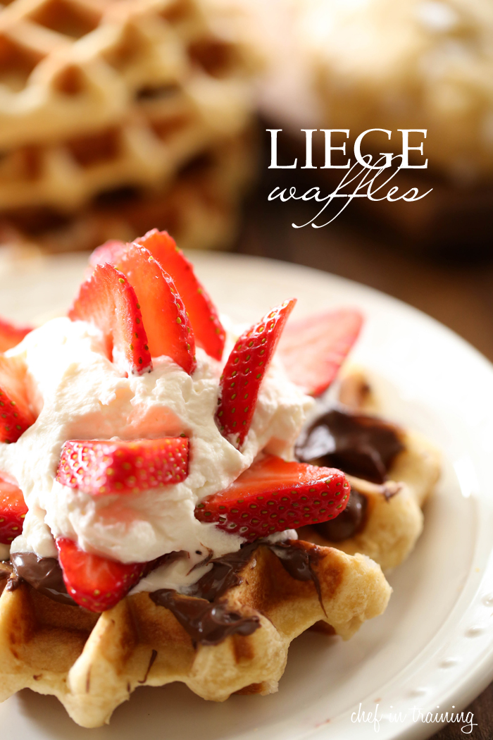 Liege Waffles... Trust me when I say, you will NEVER EVER try a waffle as delicious or special as a Liege Waffle in your entire life. It is a cross between a waffle, a donut, a dessert and all things majestic!