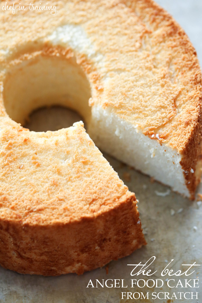 THE BEST Angel Food Cake from scratch! This cake has the most perfect texture and flavor! Once you make this, it will become your new favorite!