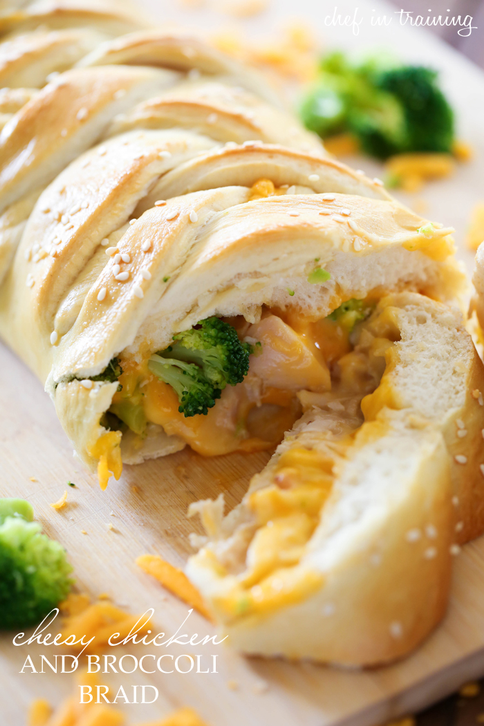 Cheesy Chicken and Broccoli Braid... this dinner is so easy and SO yummy! It will quickly become a new family favorite!