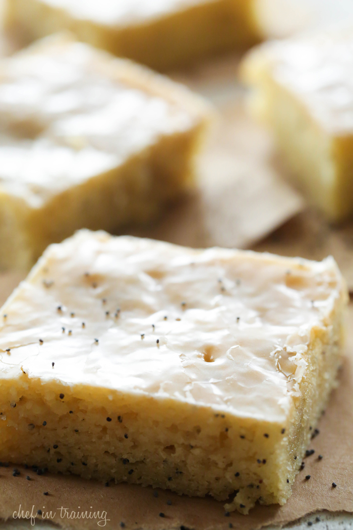 Lemon Poppy Seed Sheet Cake... This cake is so moist and delicious! The texture and flavor are incredible and this recipe will quickly become a new favorite!