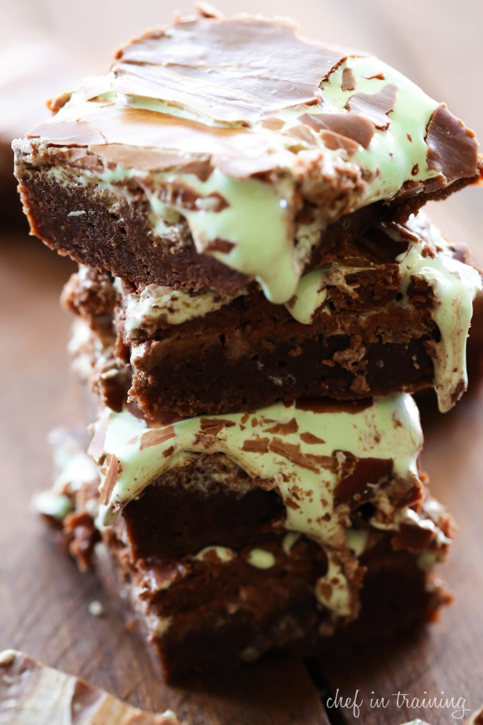 Mint Mississippi Mud Brownies... These brownies are ooey gooey and absolutely delicious!