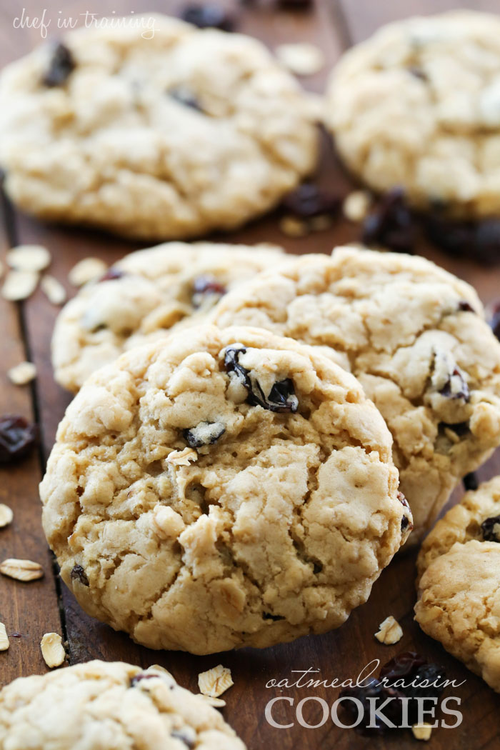 Oatmeal Raisin Cookies... these cookies are INCREDIBLE! You won't be able to stop at just one!