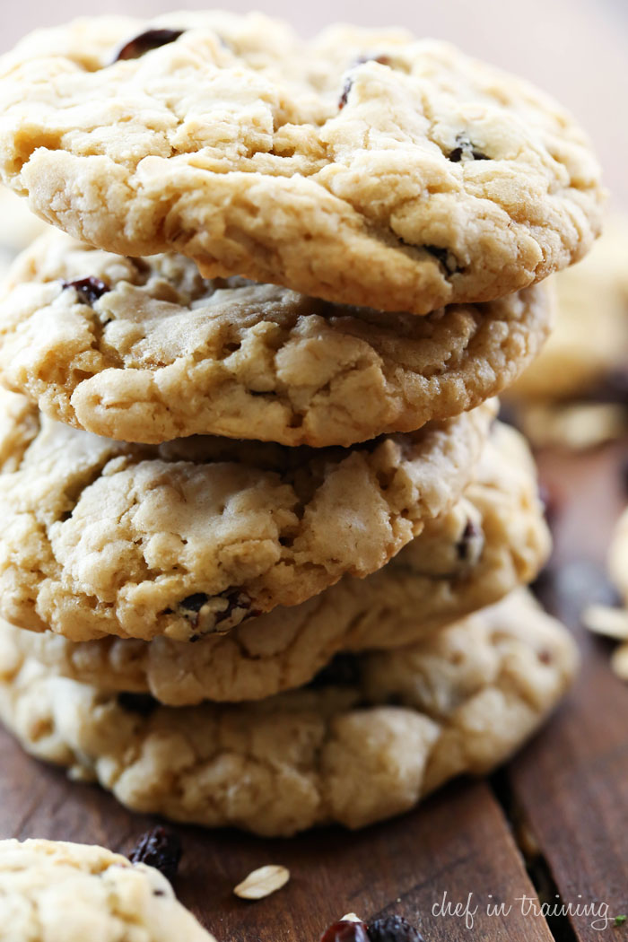 Oatmeal Raisin Cookies... these cookies are INCREDIBLE! You won't be able to stop at just one!