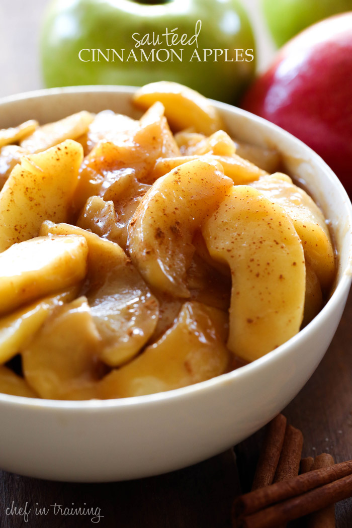Sautéed Cinnamon Apples... An easy and delicious side dish! These apples are cooked to perfection with incredible flavor!