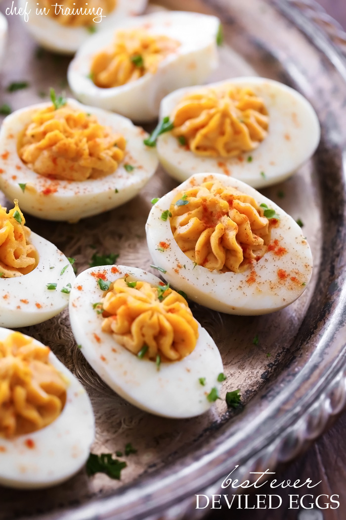 Best Ever Deviled Eggs... the flavor in this recipe really kick it up a notch and blow them out of the park! The are super simple and taste DELICIOUS!