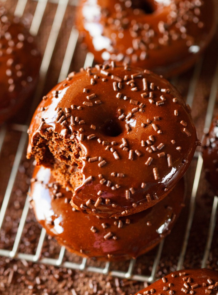 Triple Chocolate Cake Donuts... these are as heavenly as they sound! A chocolate lovers dream!