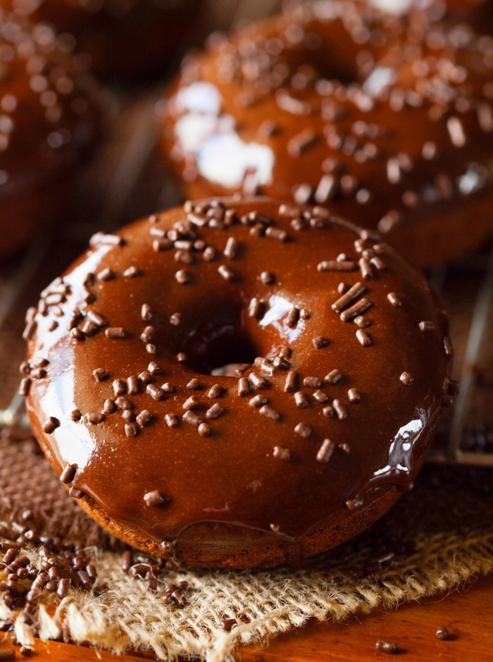 Triple Chocolate Cake Donuts... these are as heavenly as they sound! A chocolate lovers dream!
