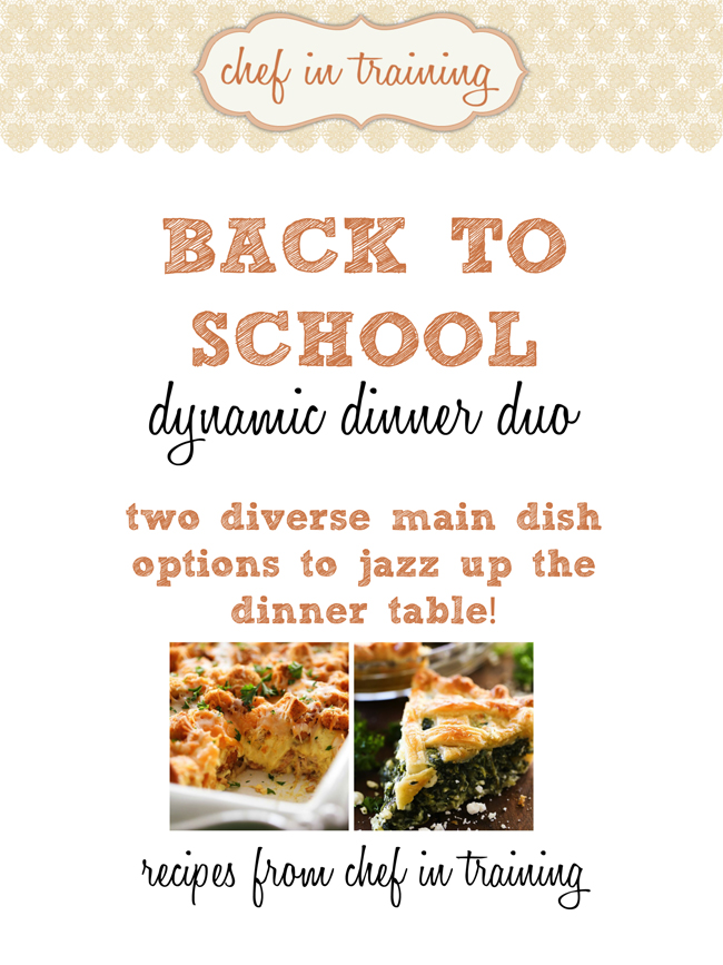 Back to School Dynamic Dinner Duo