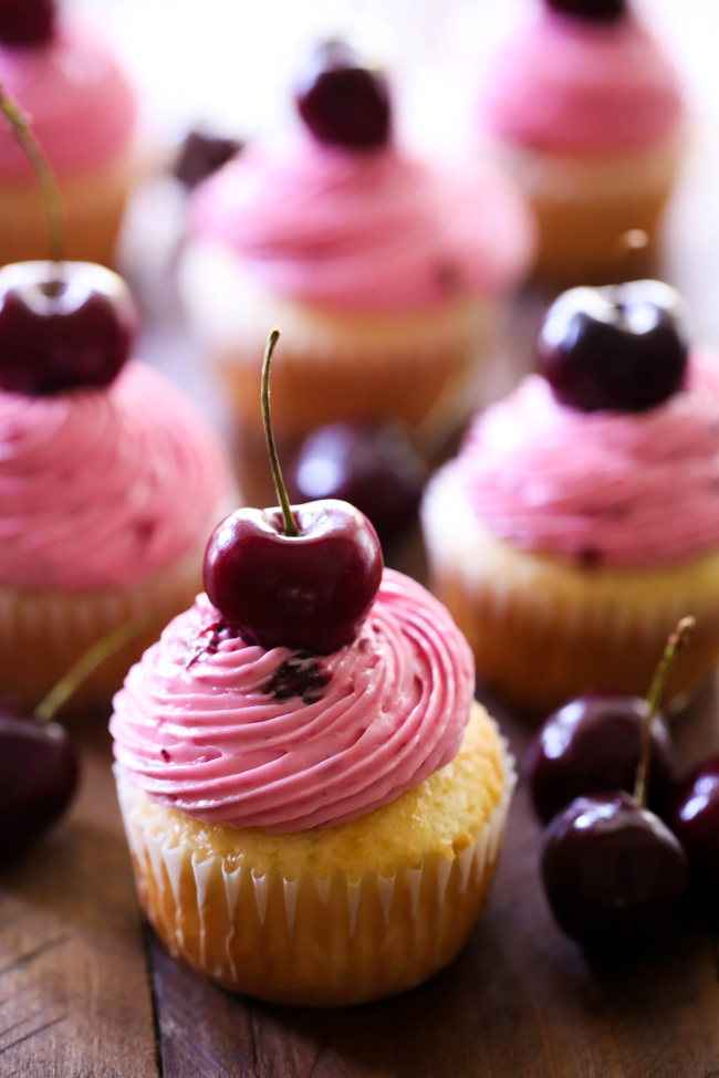 Cherry Frosting... the flavor is absolutely wonderful and is the perfect way to top a cupcake!