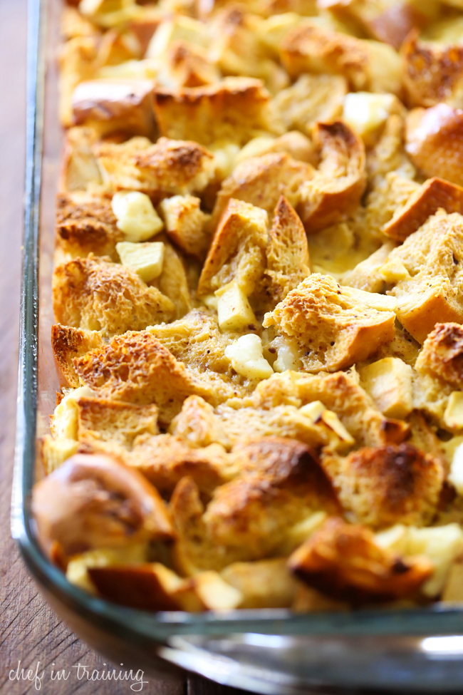Overnight Caramel Apple French Toast Casserole... This is one INCREDIBLE breakfast! All the prep work is done the night before and ready to pop in the oven in the morning! The caramel apple flavor is in each and every bite and the syrup is phenomenal!