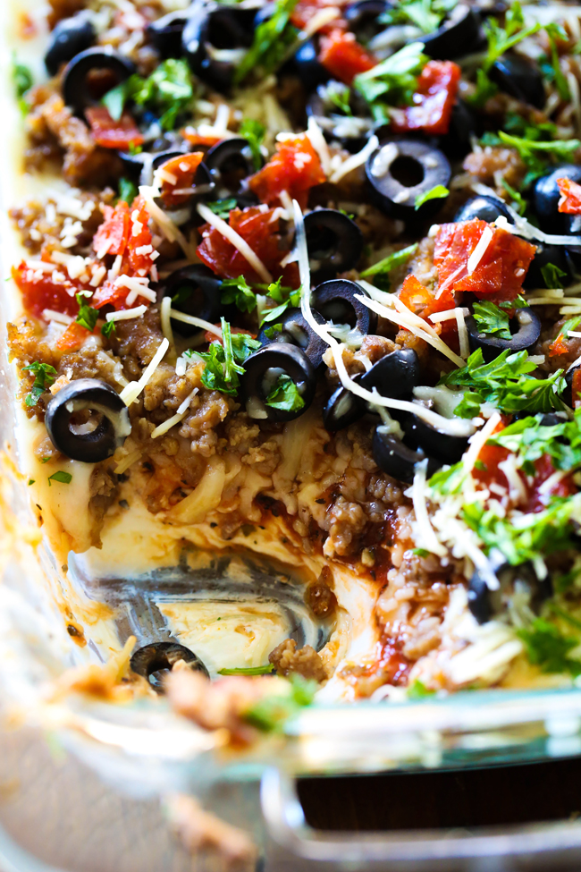 7 Layer Italian Dip... Seven Layers of Italian flavor and ingredient heaven! This will be one appetizer you get requests to serve over and over again!