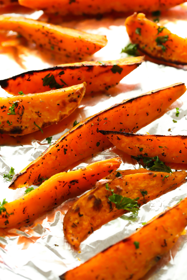 These Sweet Potato Wedges are SO yummy and the Honey Chipotle Dipping Sauce is the PERFECT compliment! They are savory and absolutely incredible! 