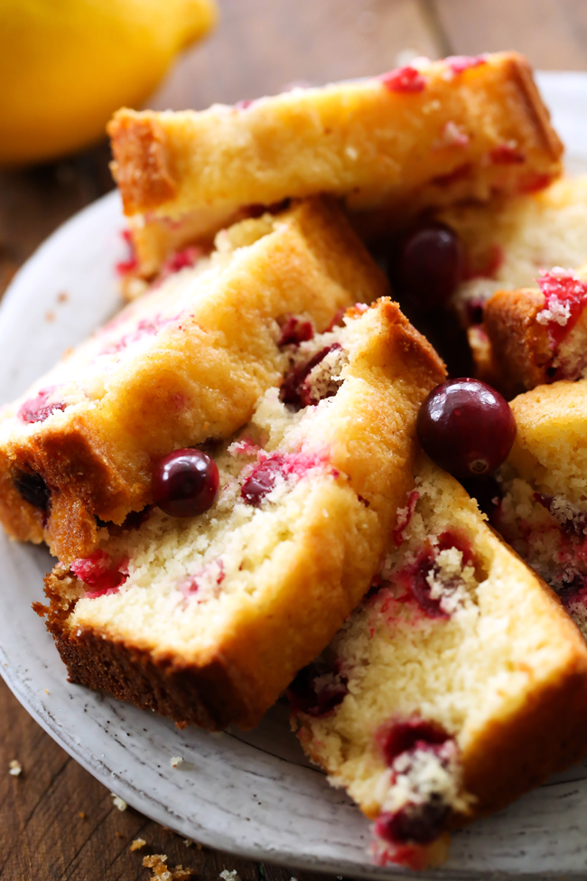 This Cranberry Lemon Pound Cake is super delicious. It is moist, refreshing and super simple to make. It is perfect for the holiday season.