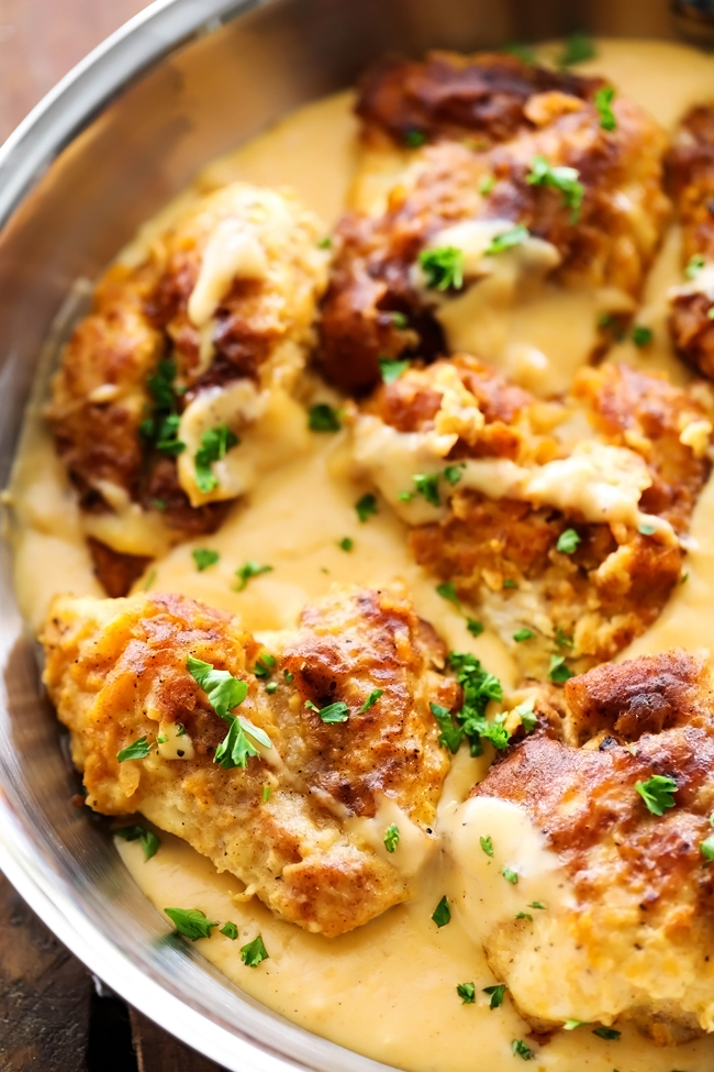 Chicken Paprika... An amazingly flavorful chicken that is coated in an incredible batter and has an unbelievably delicious gravy. This will be one meal you will want to eat again and again!