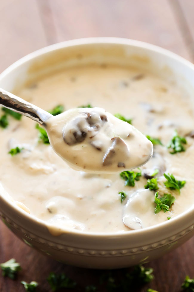 Creamy Mushroom Soup... this is a recipe that will completely wow all who try it! The flavor is undeniably delicious and the smooth texture is phenomenal!