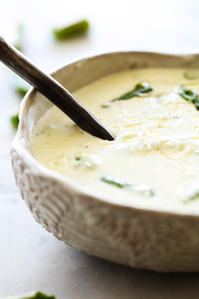 Creamy Asparagus Soup... This is a flavorful and delicious creamy soup that is packed with asparagus and wonderful ingredients that enhance it's flavor! This is a must try!