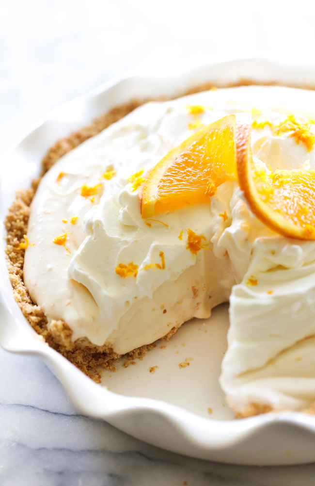 This Orange Creamsicle Pie is such a delightful summer treat. It is light in texture and has such a refreshing flavor. 