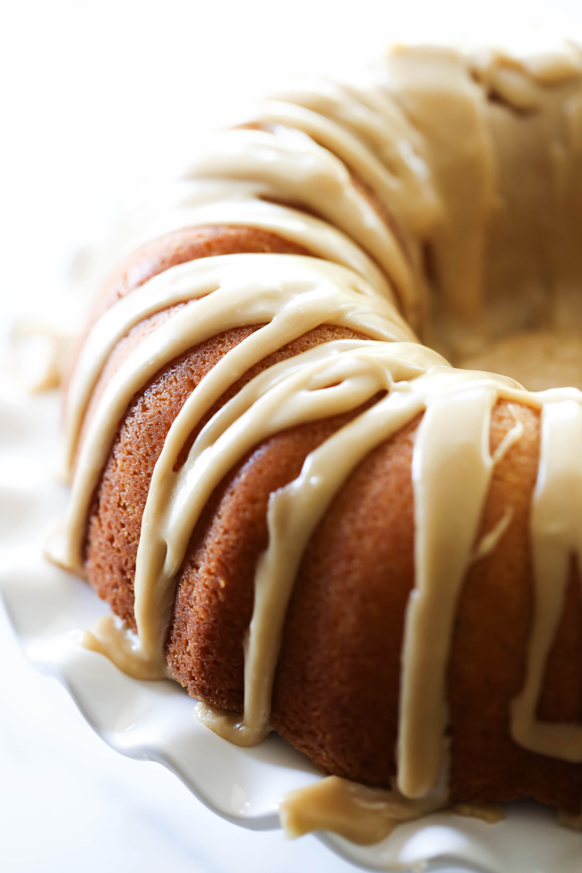 This Caramel Bundt Cake is so moist and delicious. It has such a tasty rich caramel flavor and topped with an incredible caramel icing. It is so hard to stop at just one slice!