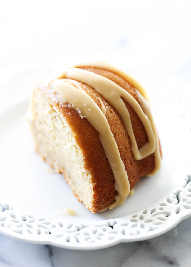 This Caramel Bundt Cake is so moist and delicious. It has such a tasty rich caramel flavor and topped with an incredible caramel icing. It is so hard to stop at just one slice!