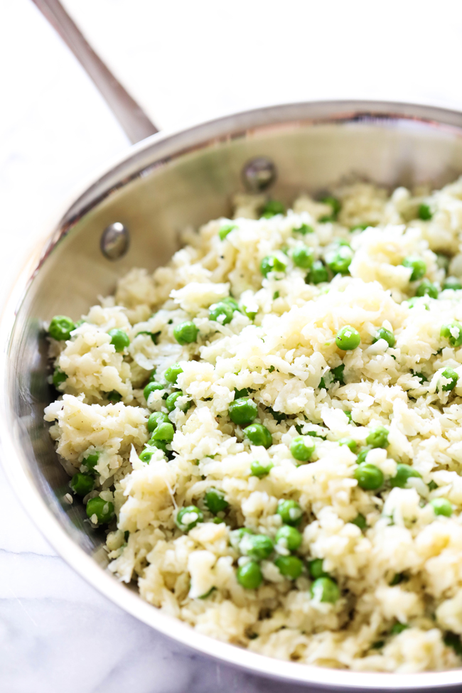 This Simple Cauliflower Rice is absolutely fantastic. It is healthy and extremely flavorful. It is super filling and is perfect for a quick, easy and healthy meal or side dish.