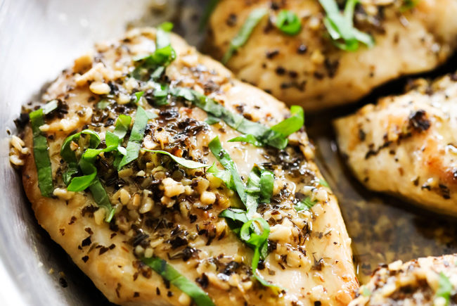 Skillet Butter Lemon Herb Chicken