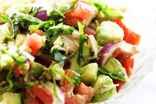 Chicken Avocado Chopped Salad