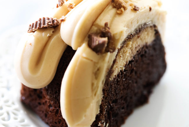 Chocolate Peanut Butter Cheesecake Bundt Cake